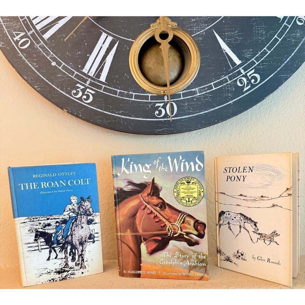 Vintage Horse Book Set King of the Wind Roan Colt Stolen Pony 1960s